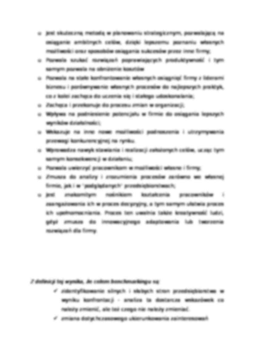 Benchmarking - Definicja - strona 3