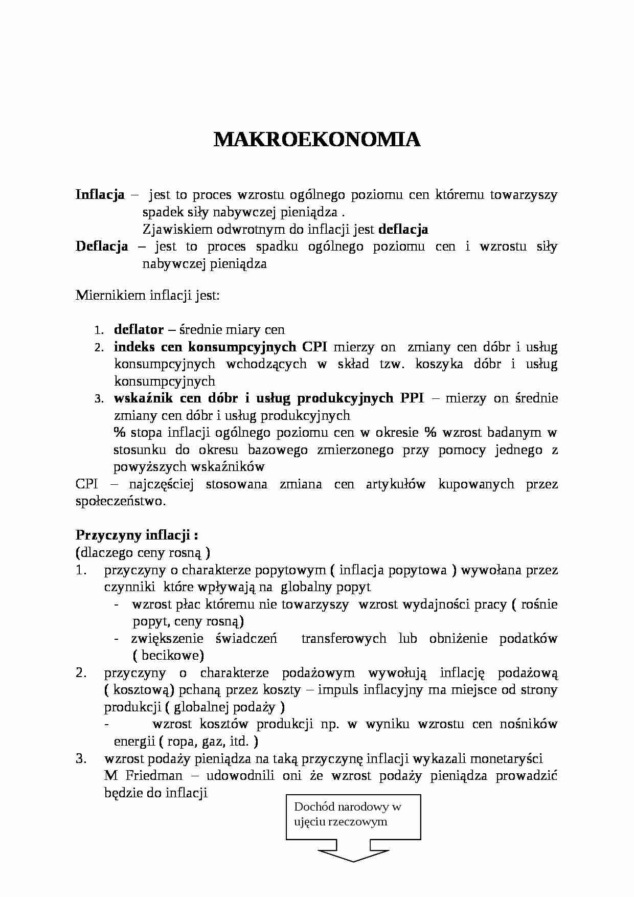 Inflacja - indeks cen konsumpcyjnych CPI - strona 1