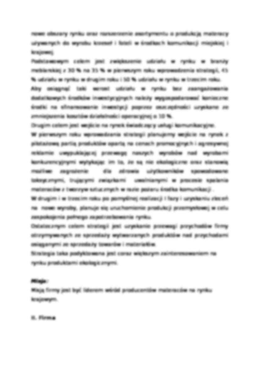 Biznes plan - materace - strona 3
