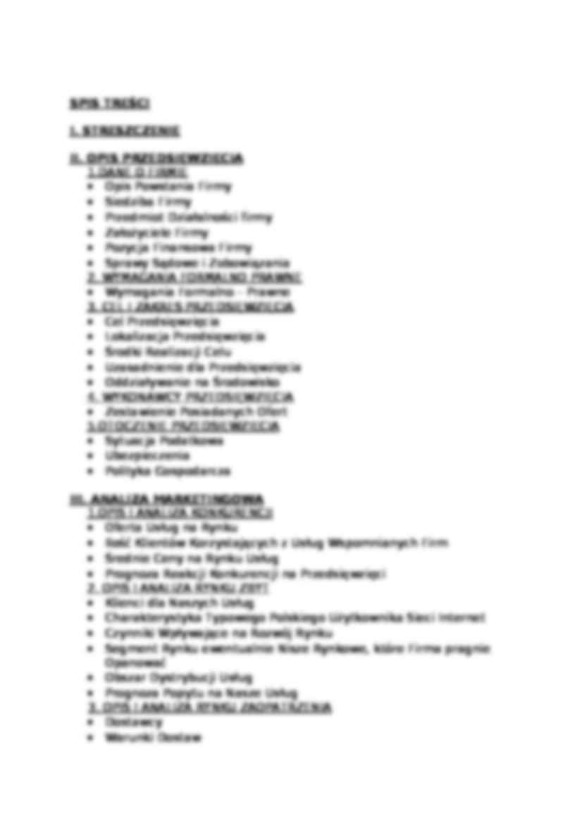 Biznes plan - Net line - prezentacja przedsiębiorstwa - strona 2