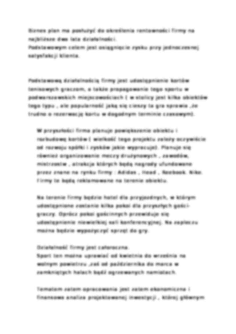 Biznes plan - spółka cywilna - analiza otoczenia - strona 3