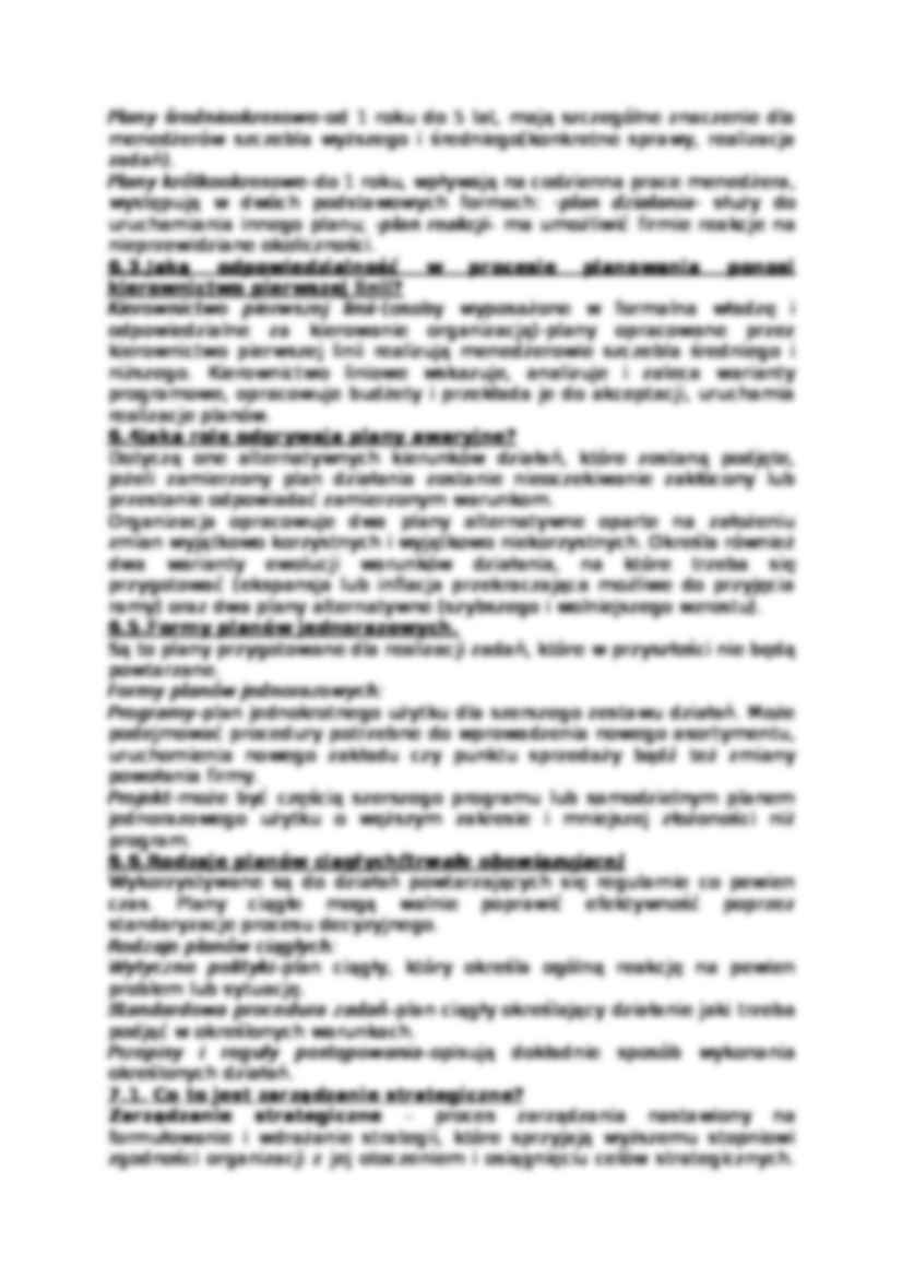 Zarządzanie -  pytania i odpowiedzi - strona 2