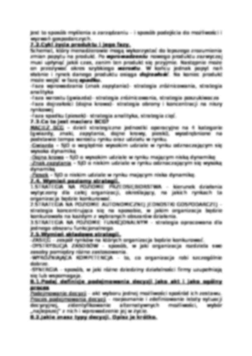 Zarządzanie -  pytania i odpowiedzi - strona 3
