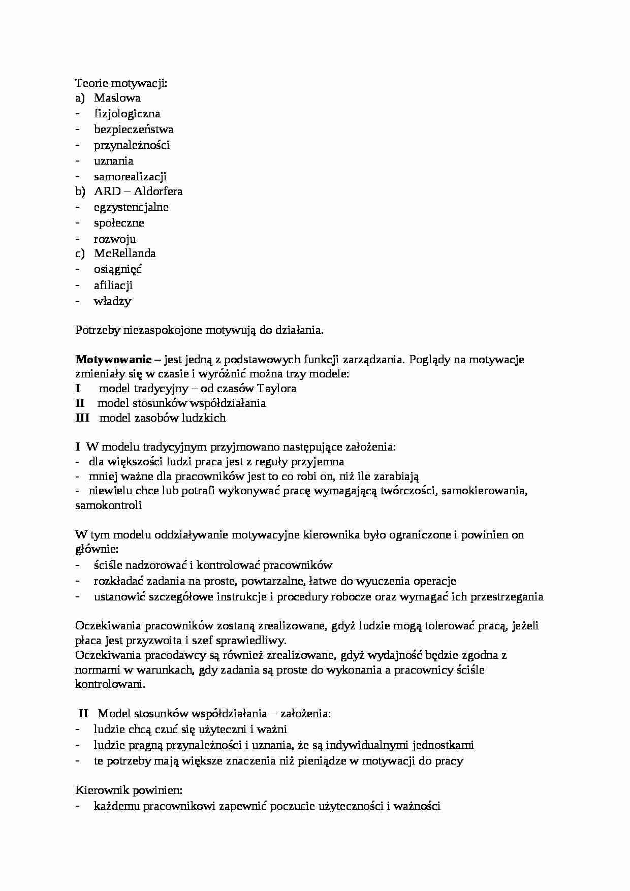 Systemy motywacyjne - strona 1