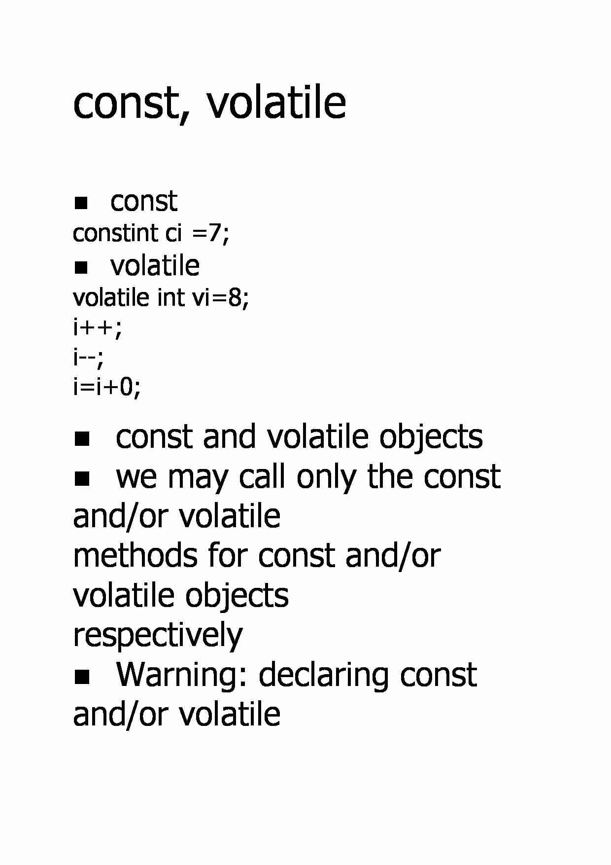 const and volatile - strona 1