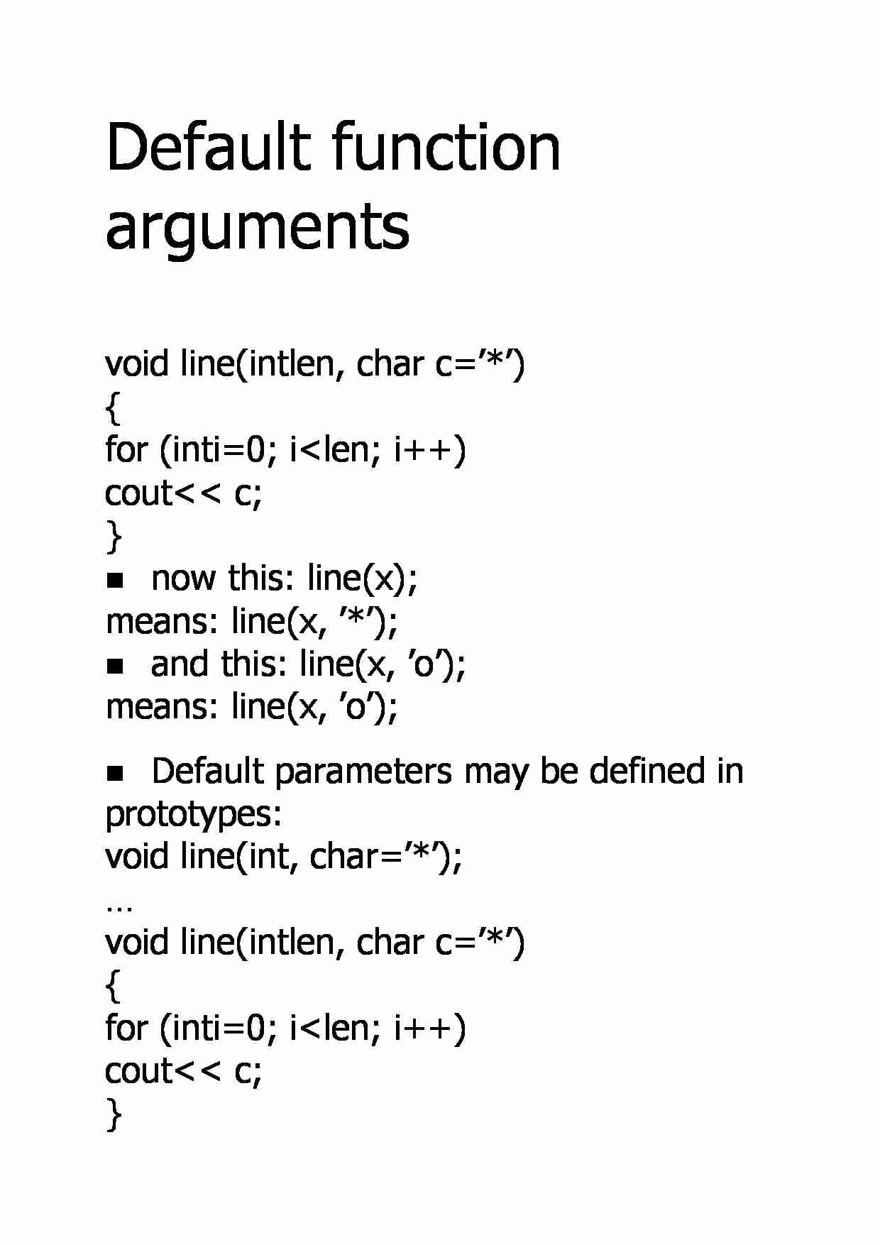 Default function arguments - strona 1