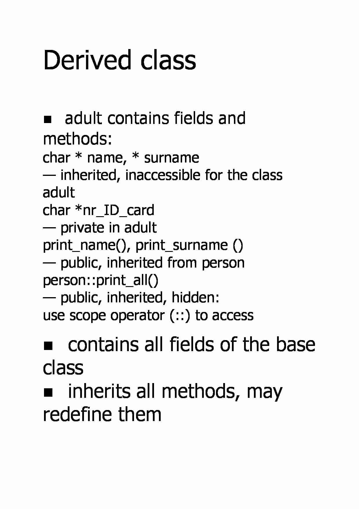 Derived class - strona 1