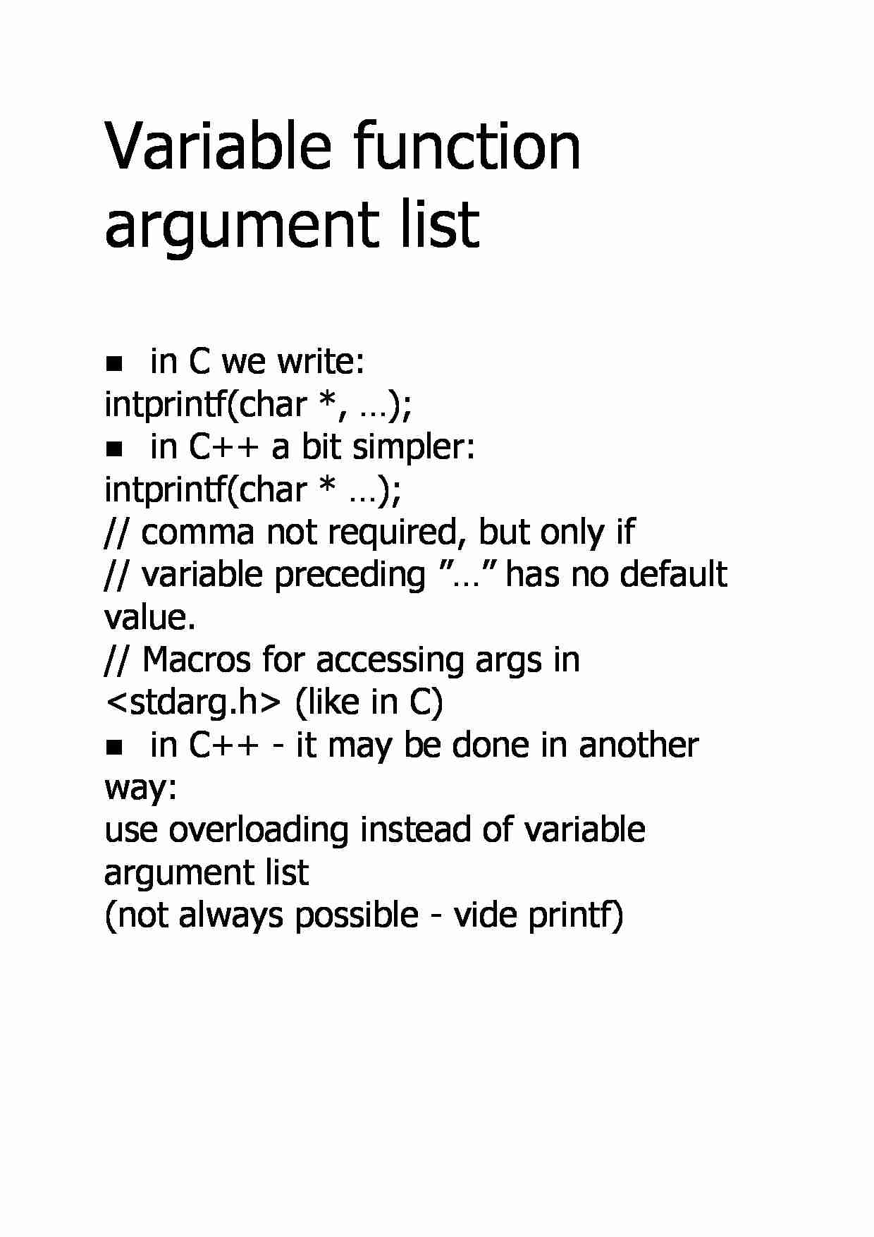 Variable function argument list - strona 1