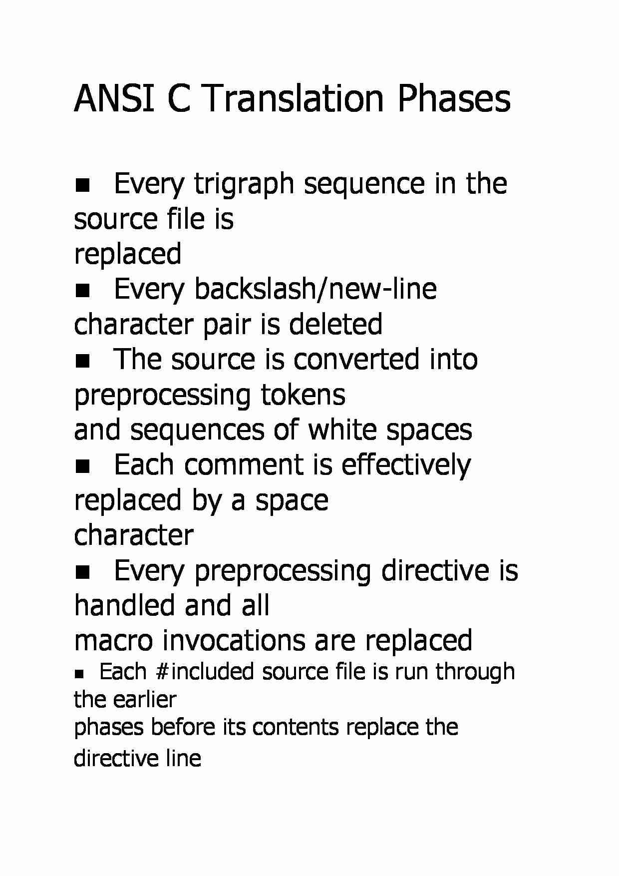 ANSI C Translation Phases - strona 1