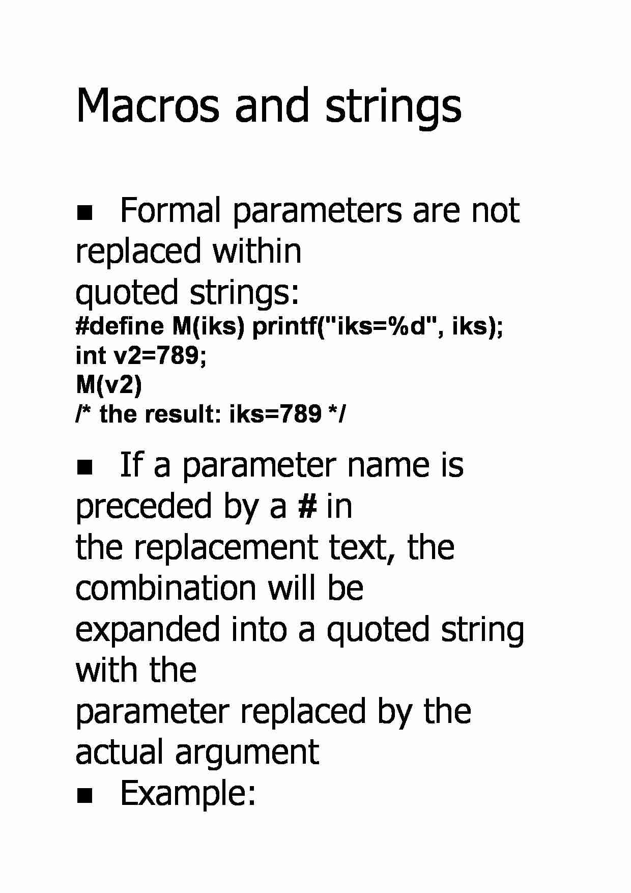 Macros and strings - strona 1