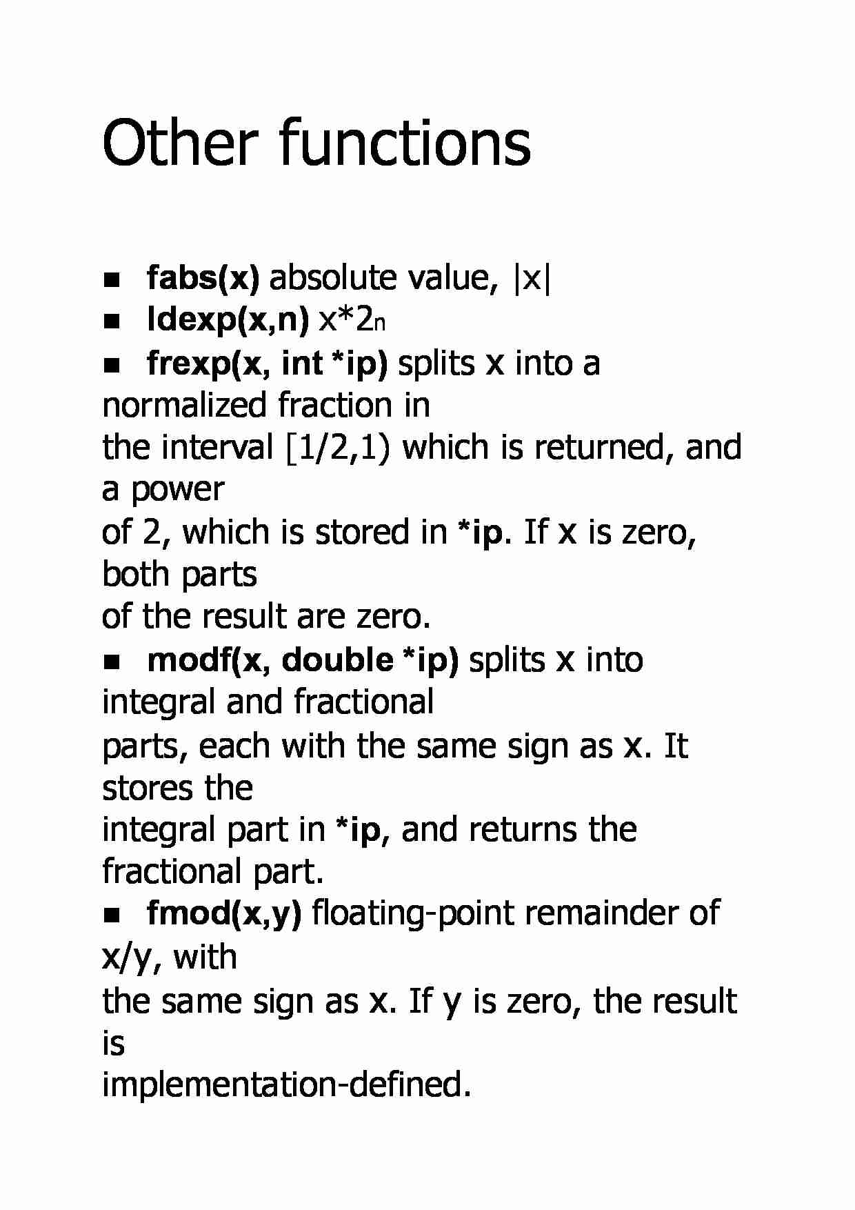Other functions - strona 1