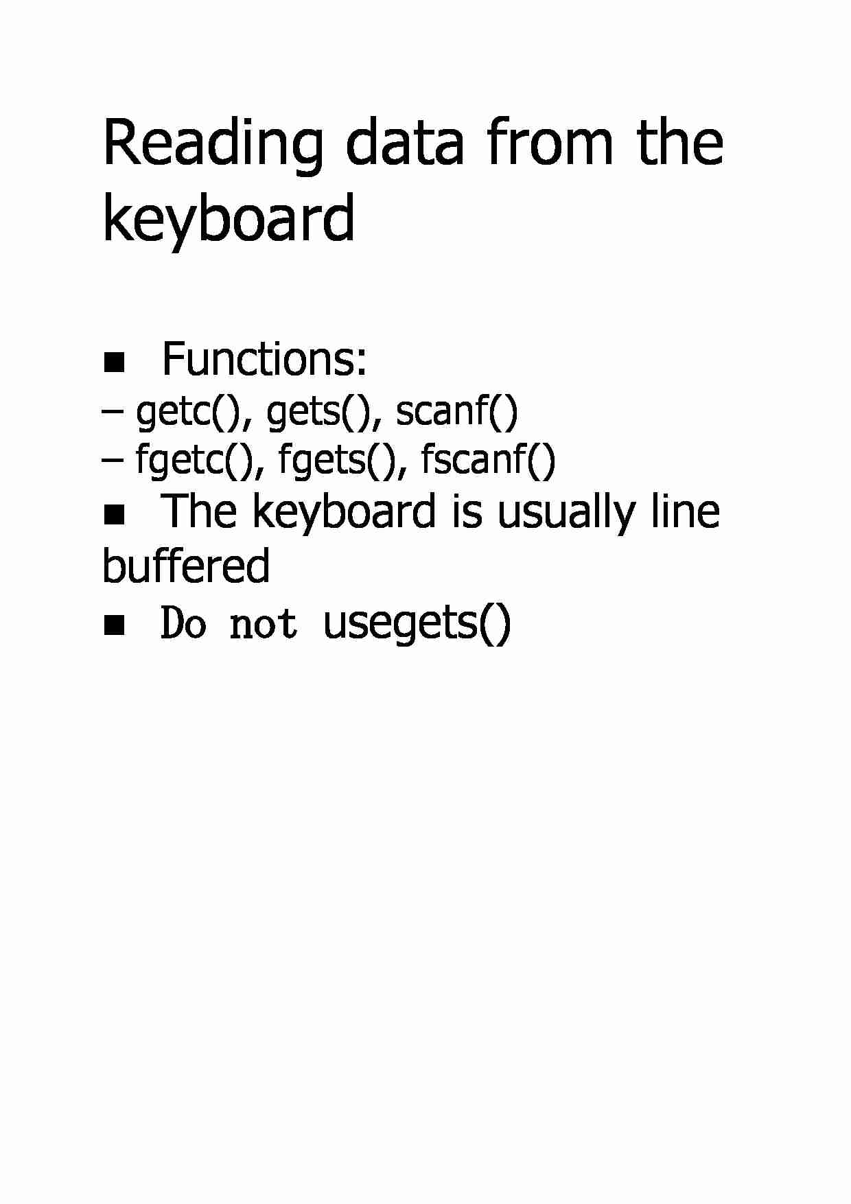 Reading data from the keyboard - strona 1