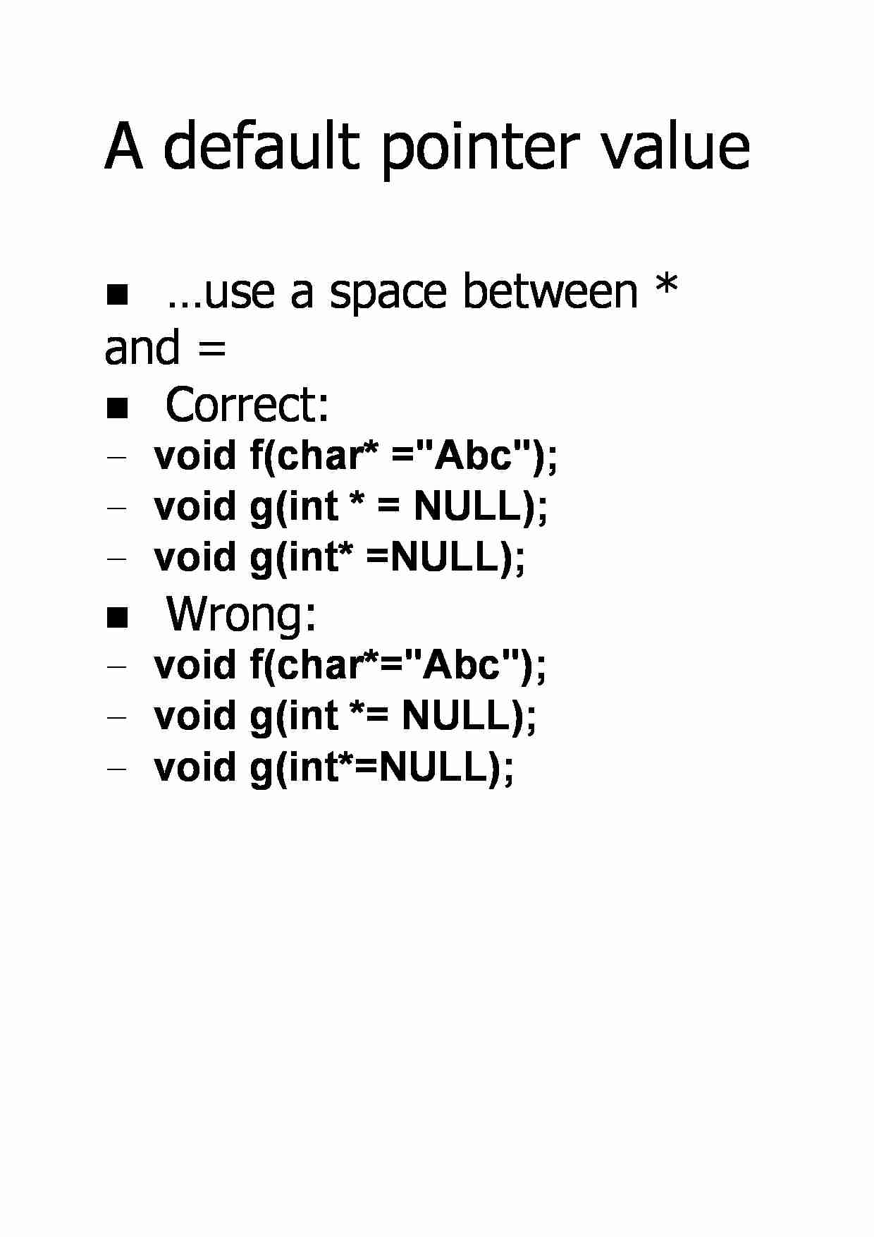 A default pointer value - strona 1