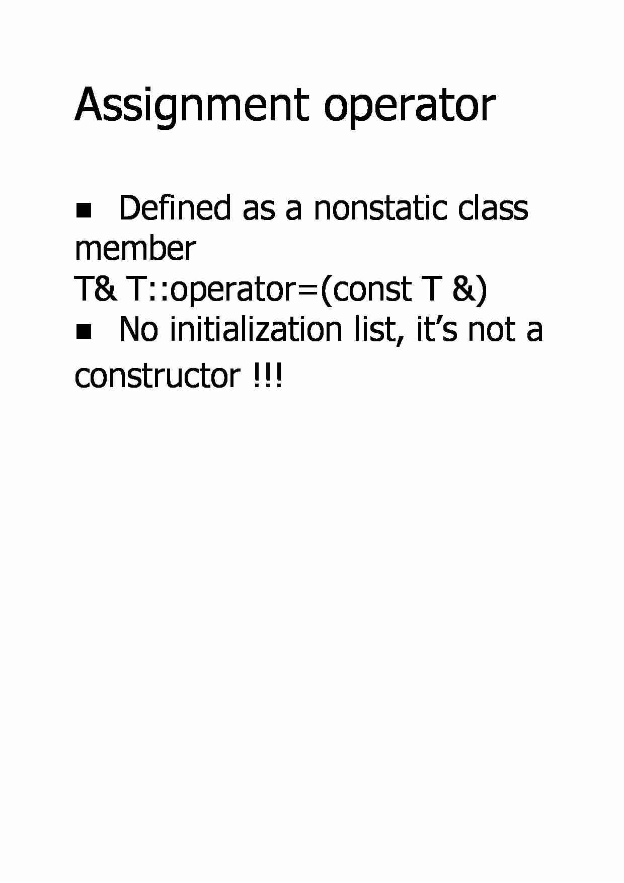 Assignment operator - strona 1