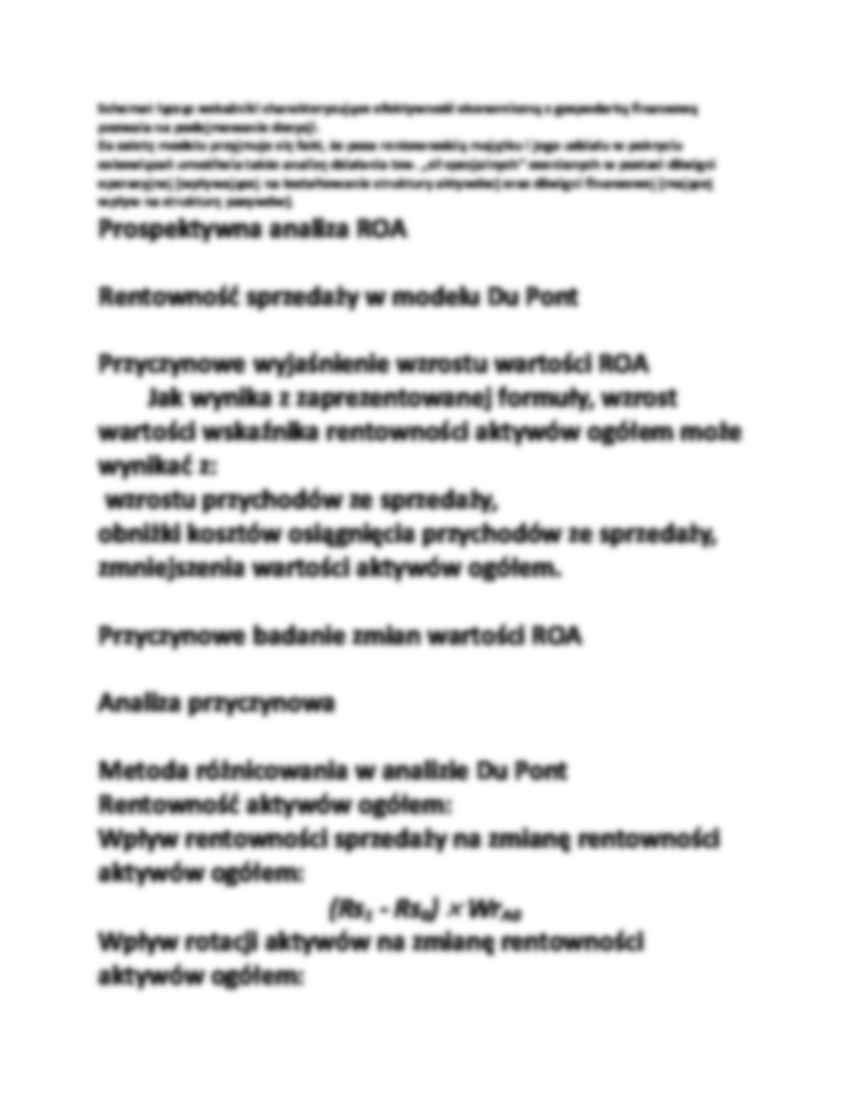 Idea analizy Du Pont - strona 3