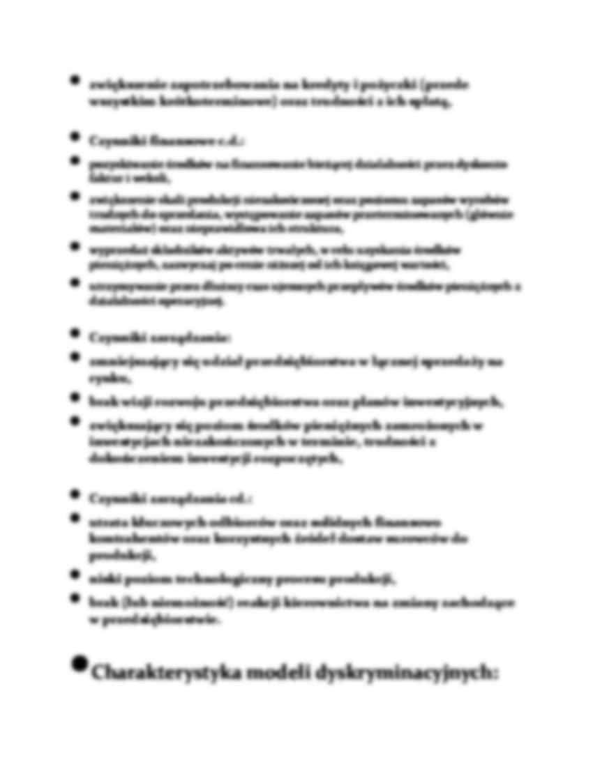  Prognozowanie upadłości podmiotów gospodarczych - strona 2