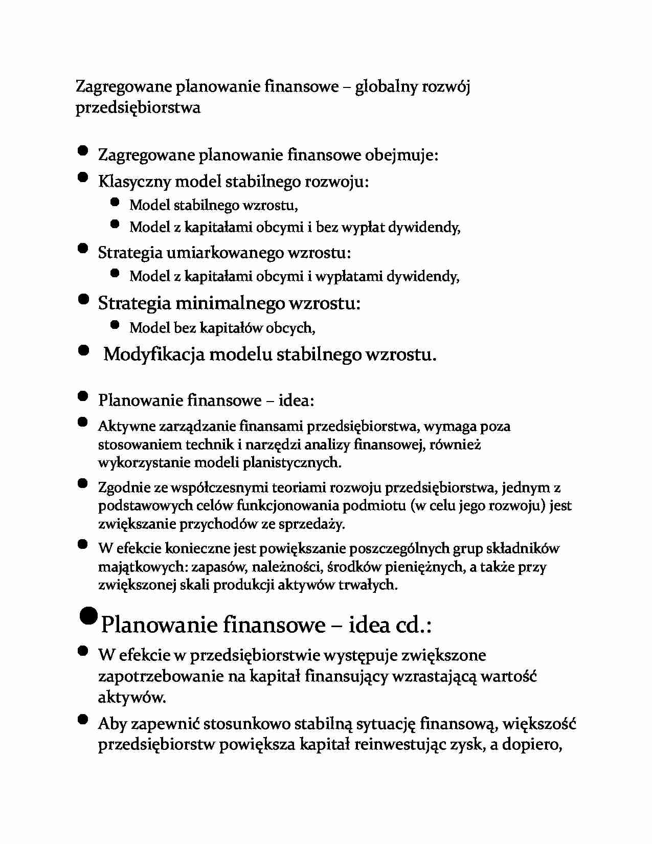  Zagregowane planowanie finansowe - strona 1