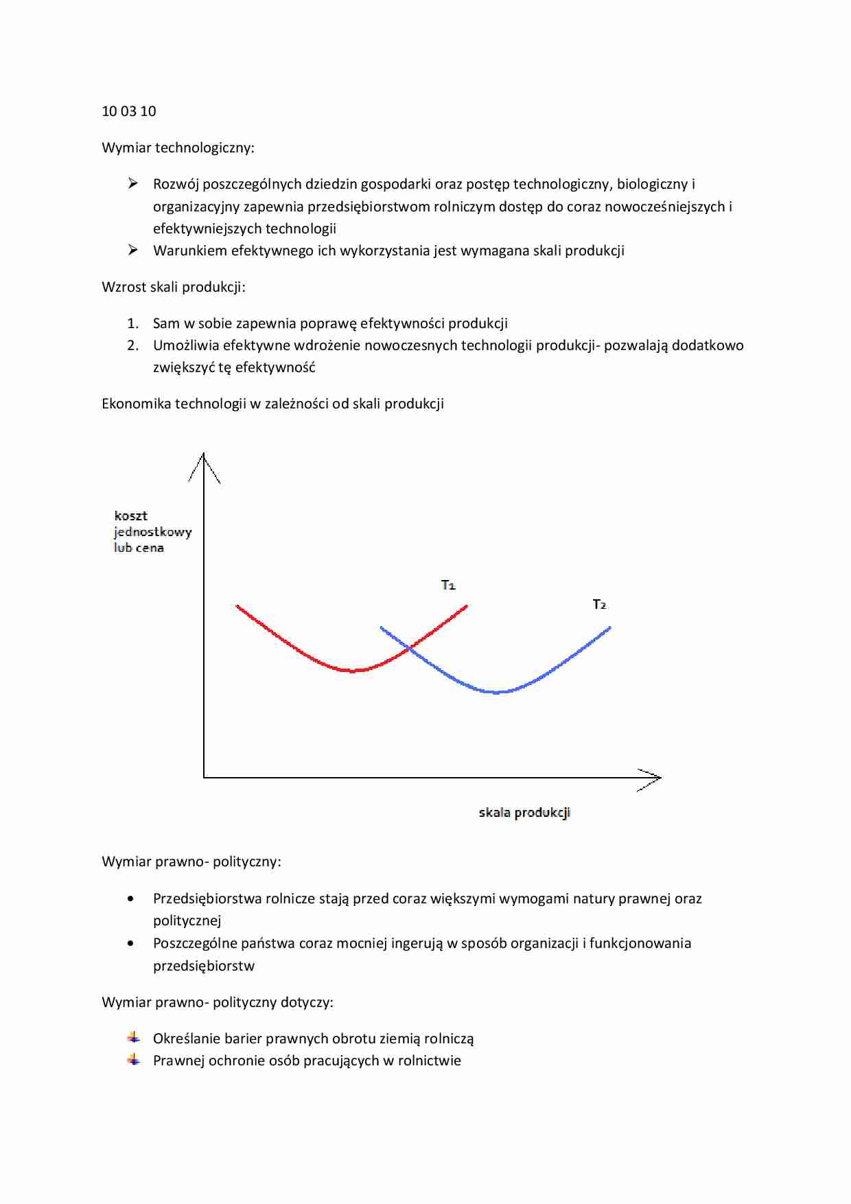 Ekonomika i organizacja gospodarstw rolniczych i przedsiębiorstw-wykłady cz. 2 - strona 1