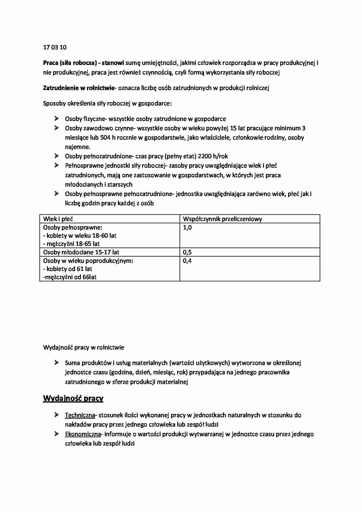 Ekonomika i organizacja gospodarstw rolniczych i przedsiębiorstw-wykłady cz. 3 - strona 1