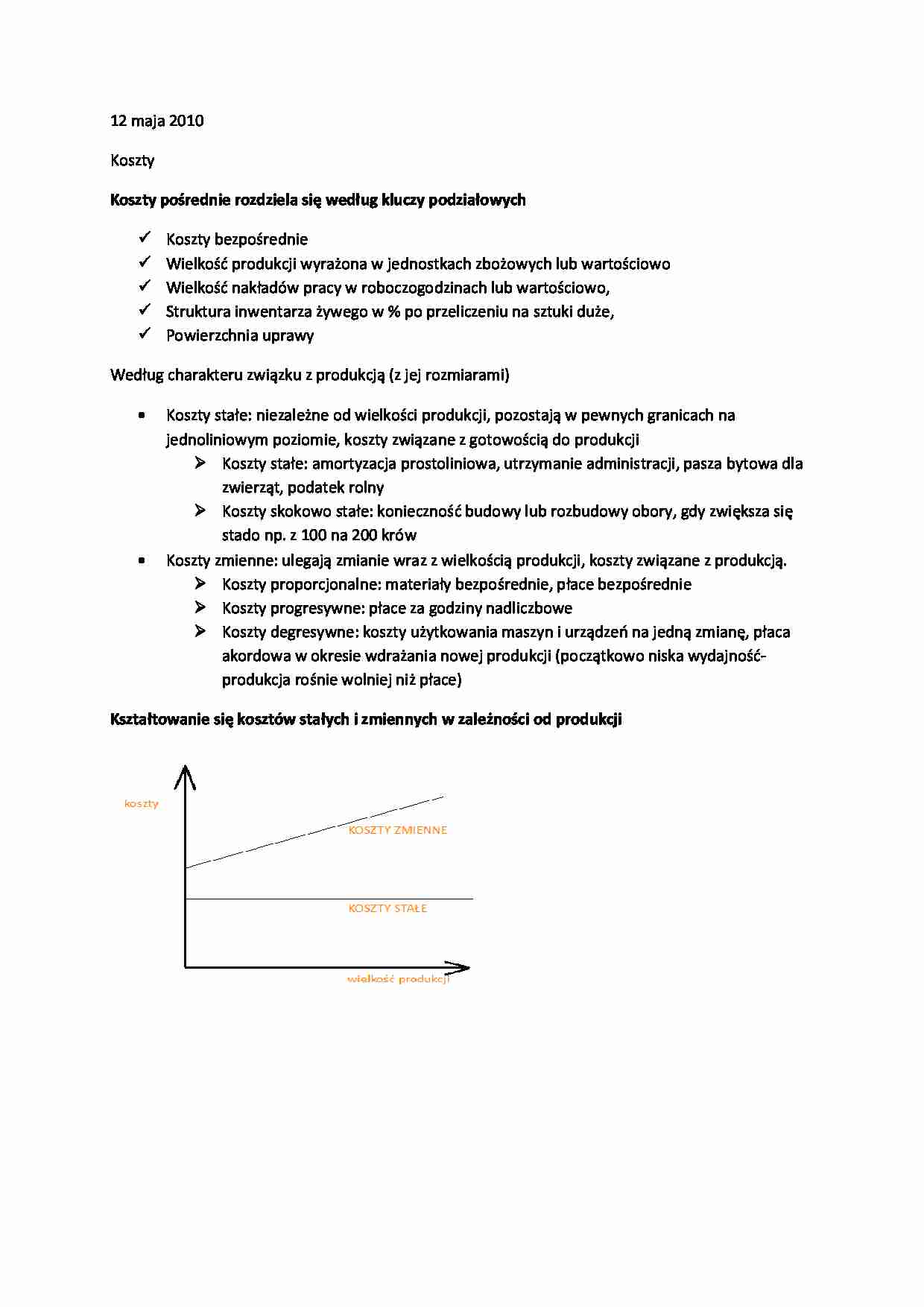 Koszty pośrednie -wykłady cz. 6 - strona 1
