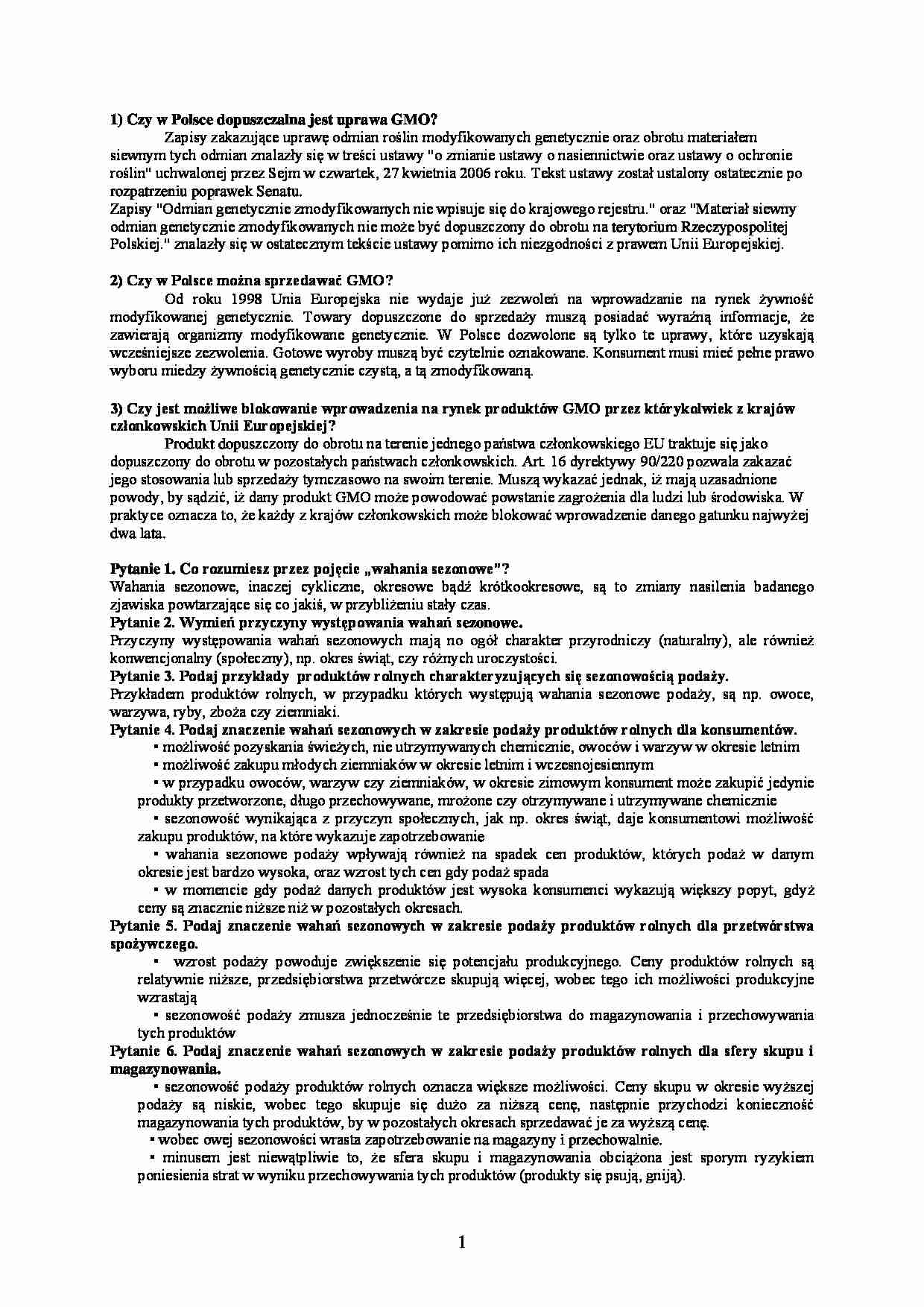 Analiza rynku-pytania i odp - strona 1