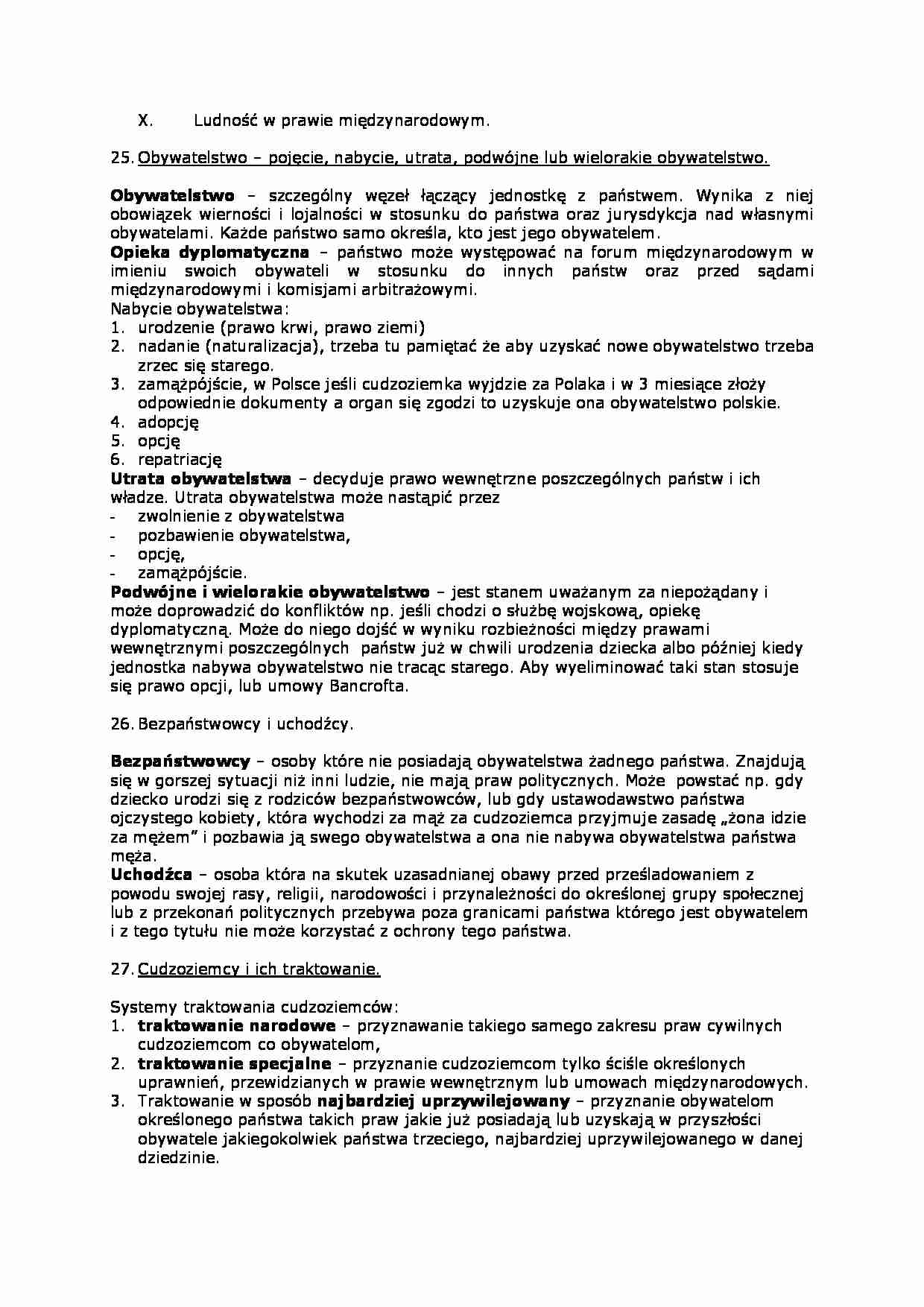 Ludność w prawie międzynarodowym - strona 1