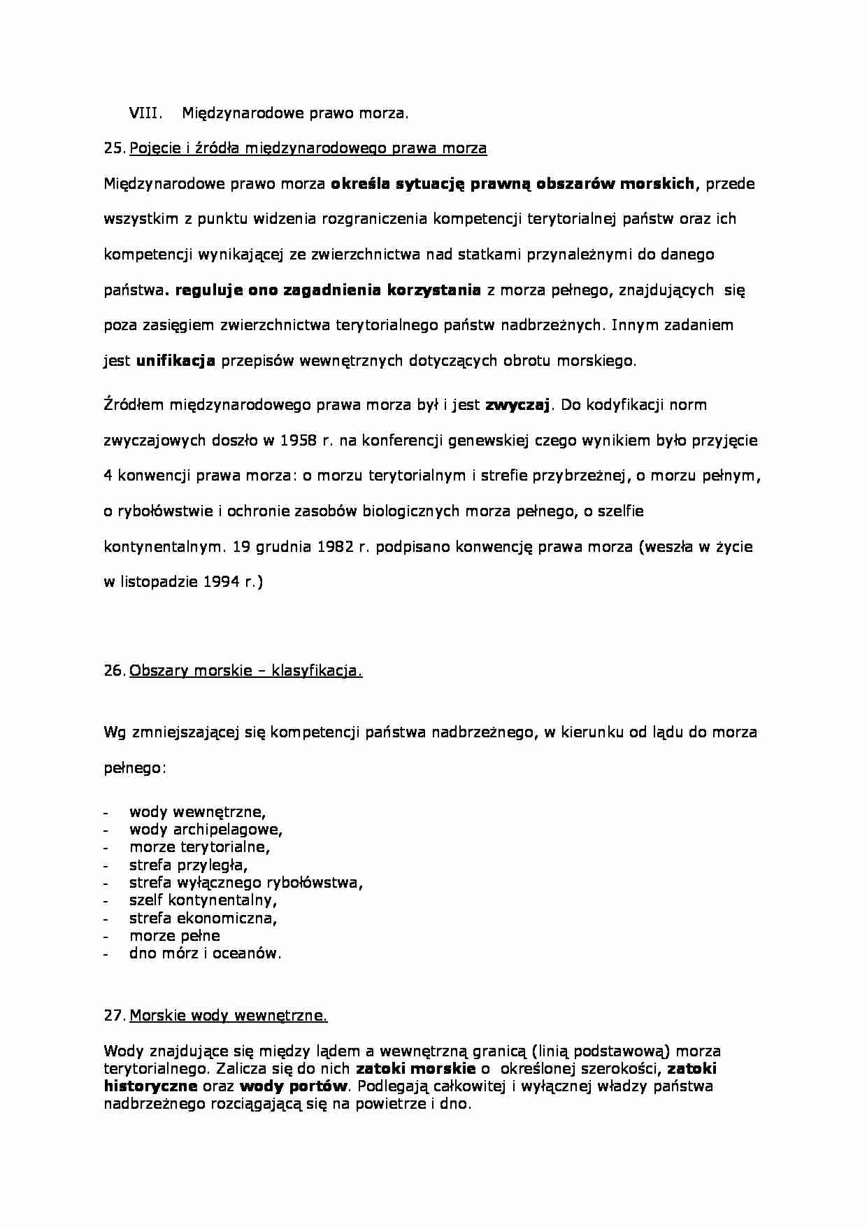 Międzynarodowe prawo morza - strona 1