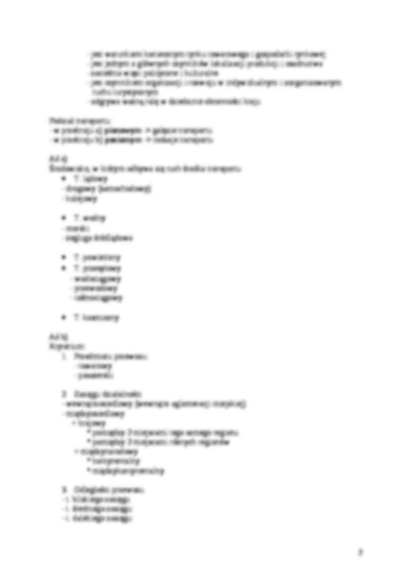 Transport i spedycja - wykłady - strona 2