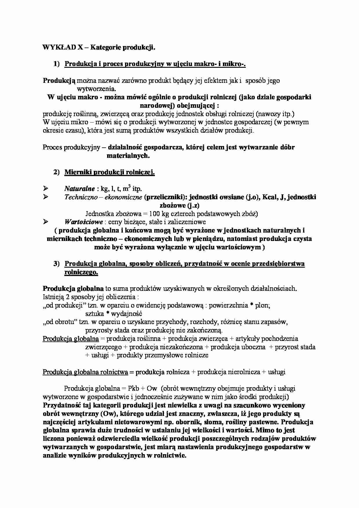  Kategorie produkcji - strona 1