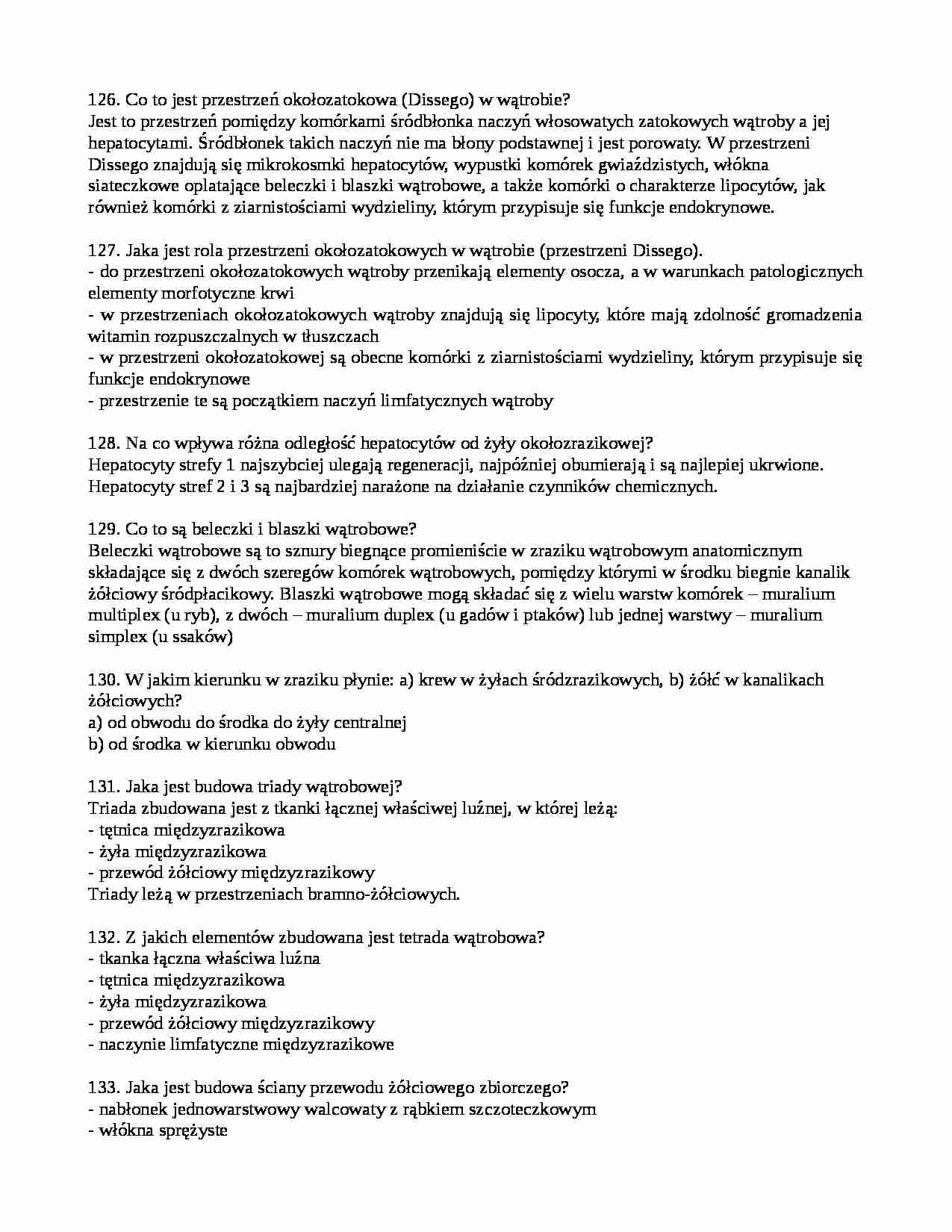 Histologia: wątroba  - strona 1