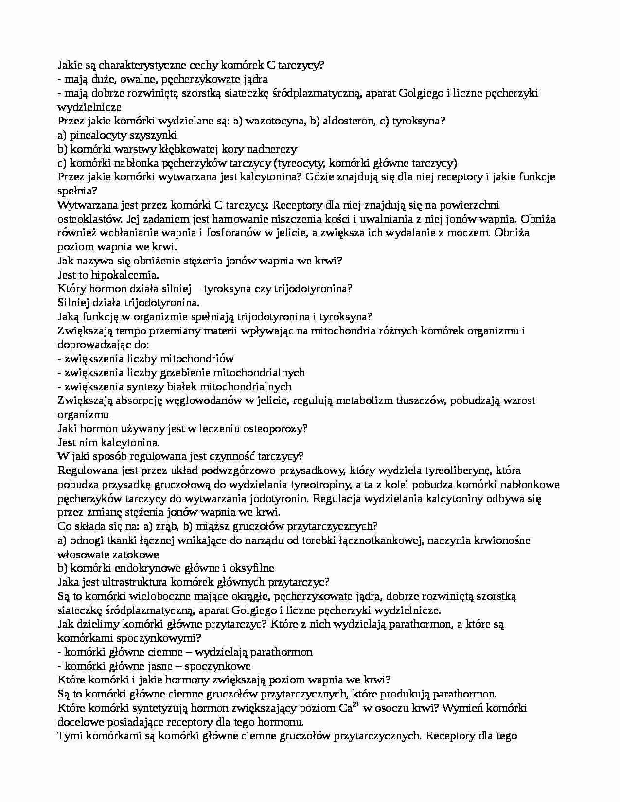 Hormony tarczycy  - strona 1