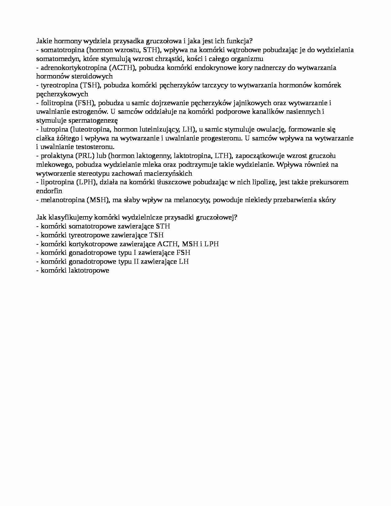 Przysadka gruczołowa  - strona 1