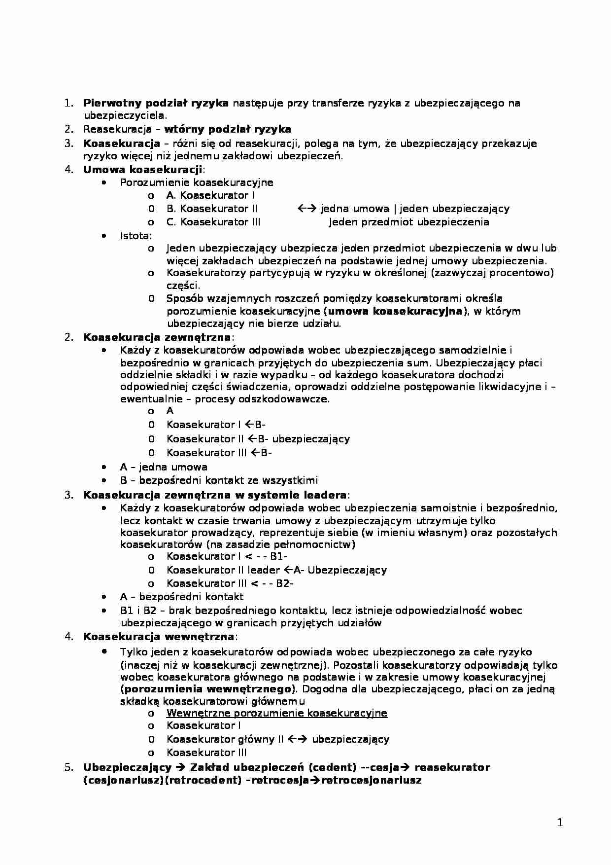 Koasekuracja - opracowanie - strona 1