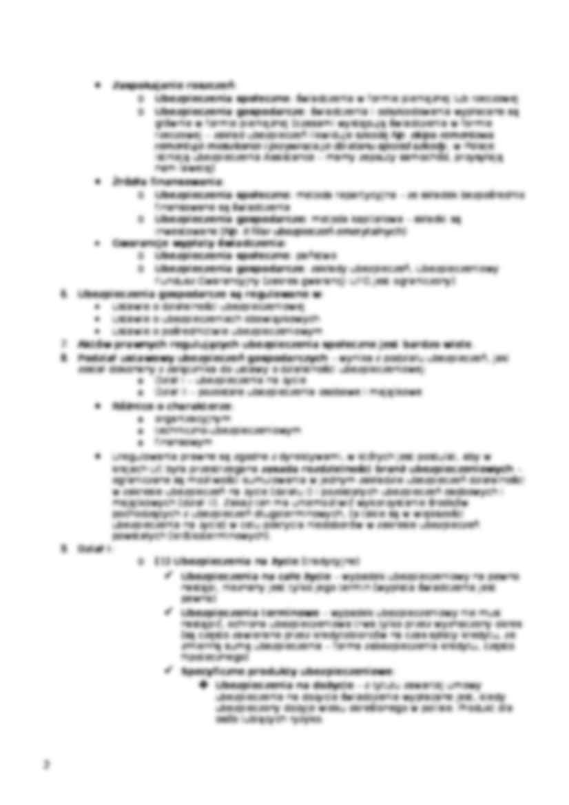 Systematyka ubezpieczeń osobowych - strona 2