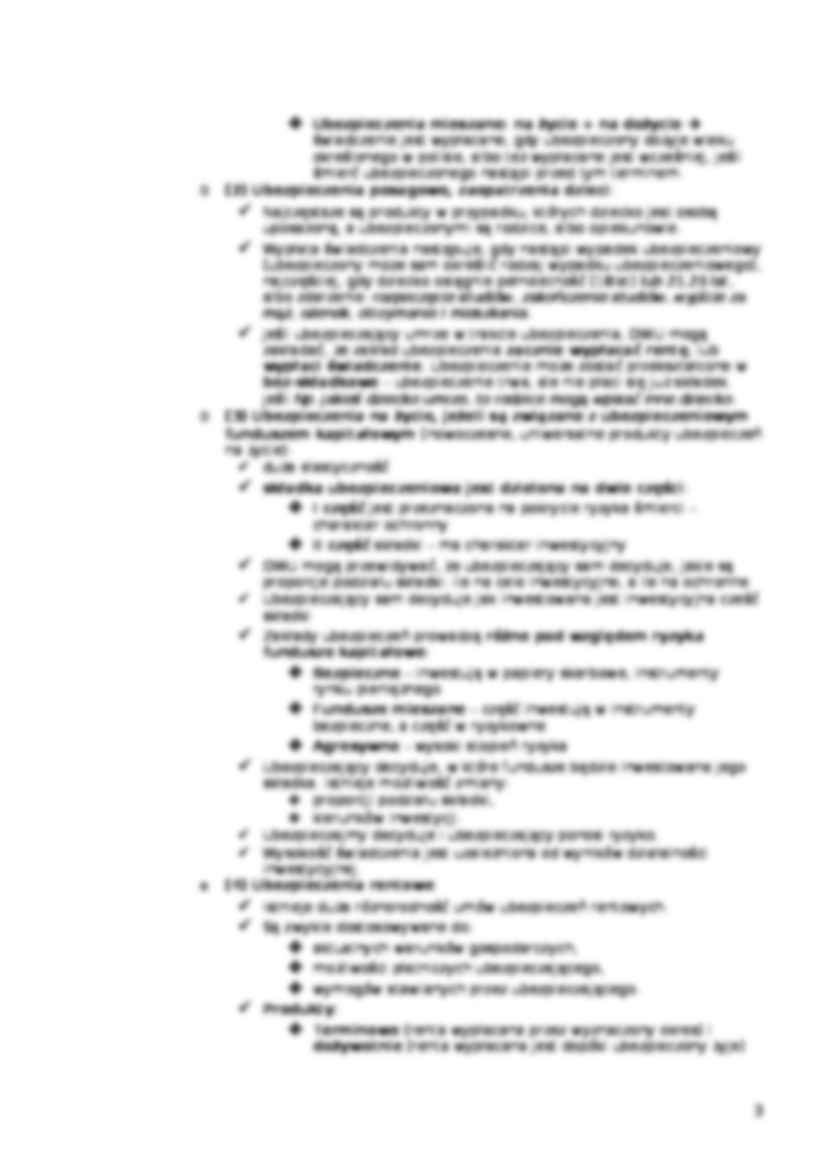 Systematyka ubezpieczeń osobowych - strona 3