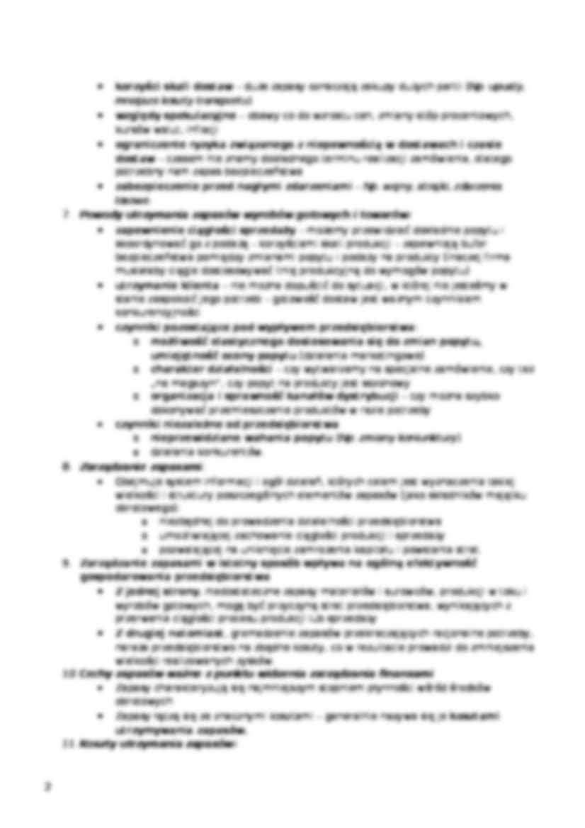 Zarządzanie zapasami w przedsiębiorstwie - strona 2