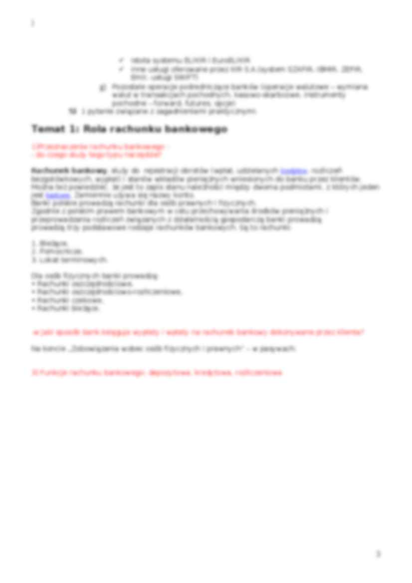 Powtórzenie do kolokwium zaliczeniowego z bankowości - strona 3