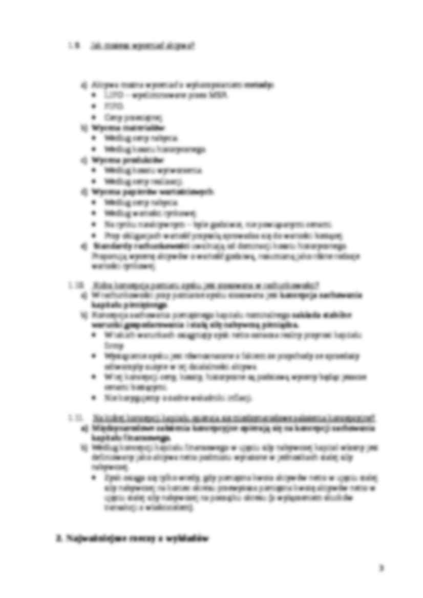 Powtórzenie do kolokwium - Harmonizacja i standaryzacja rachunkowości - strona 3