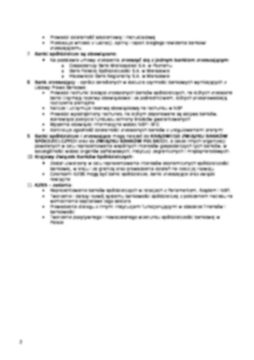 Bank spółdzielczy - omówienie - strona 2