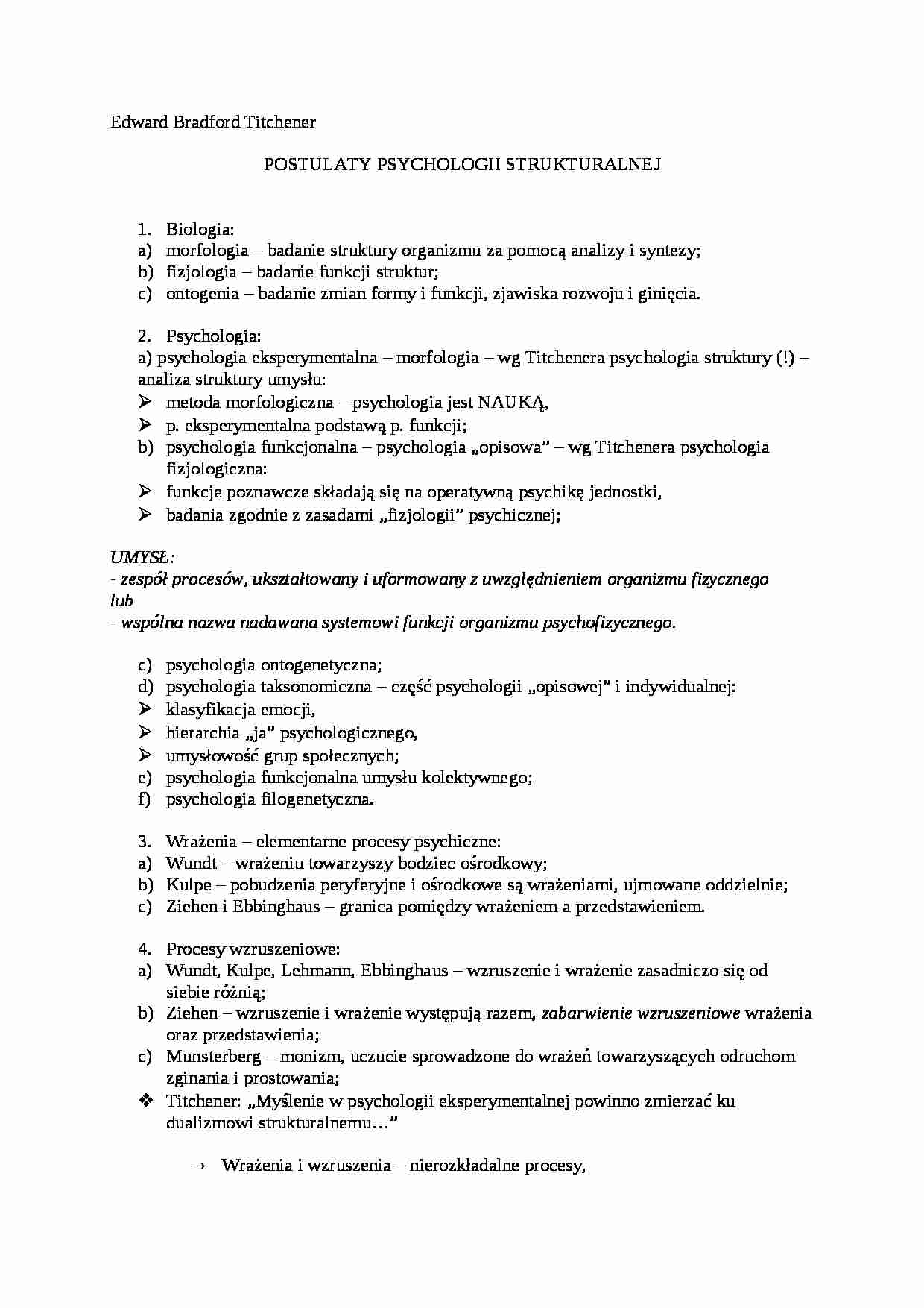 Edward Bradford Titchener - strona 1