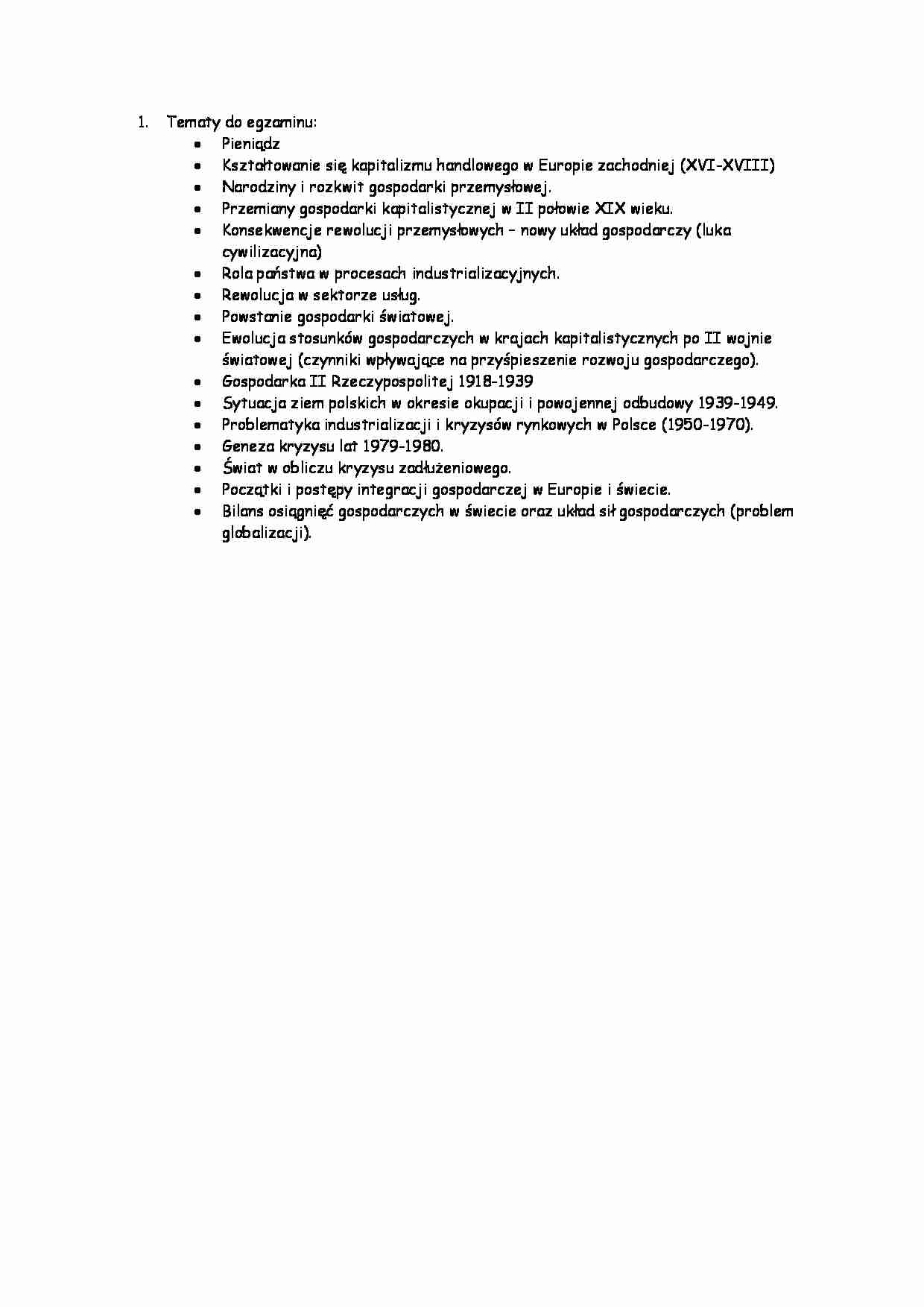 Tematy do egzaminu - strona 1