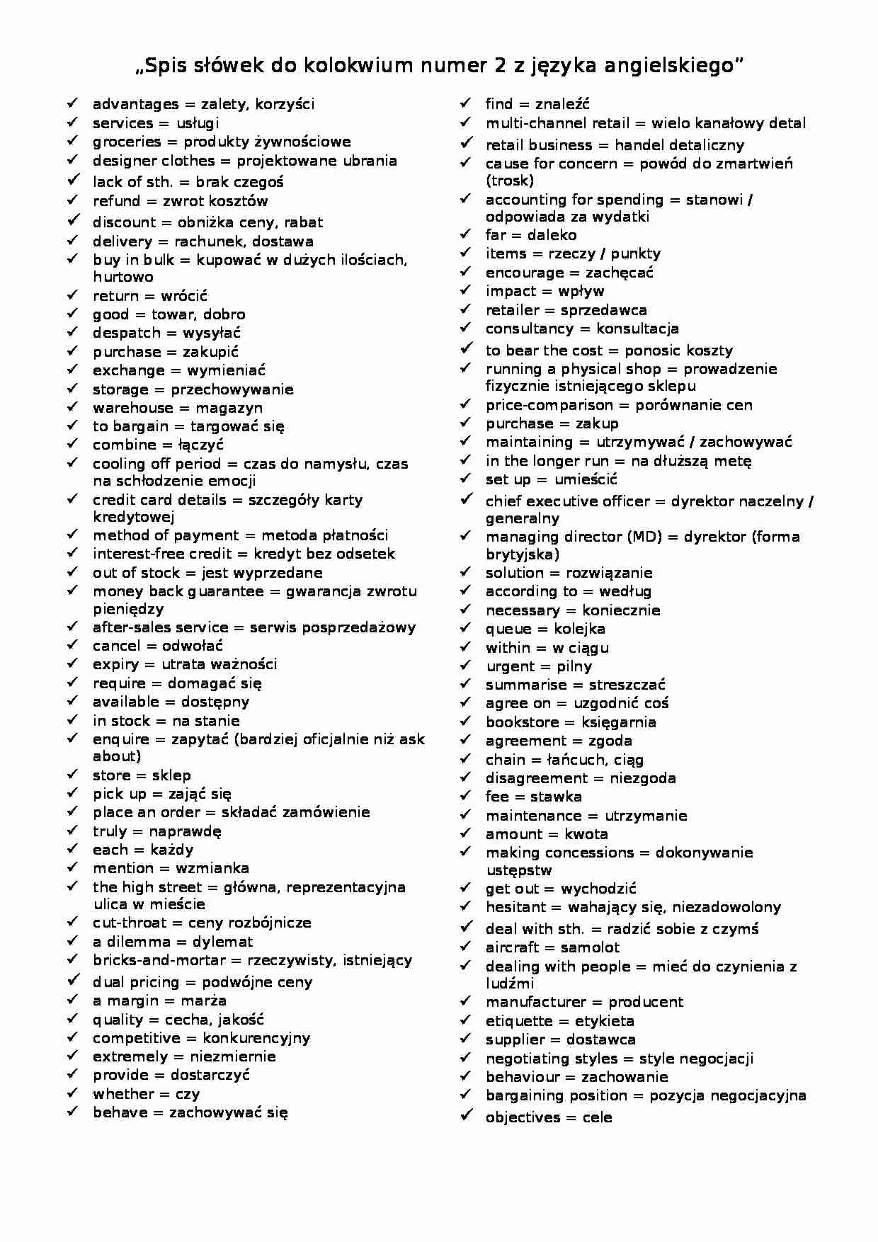 Słówka do kolokwium - strona 1