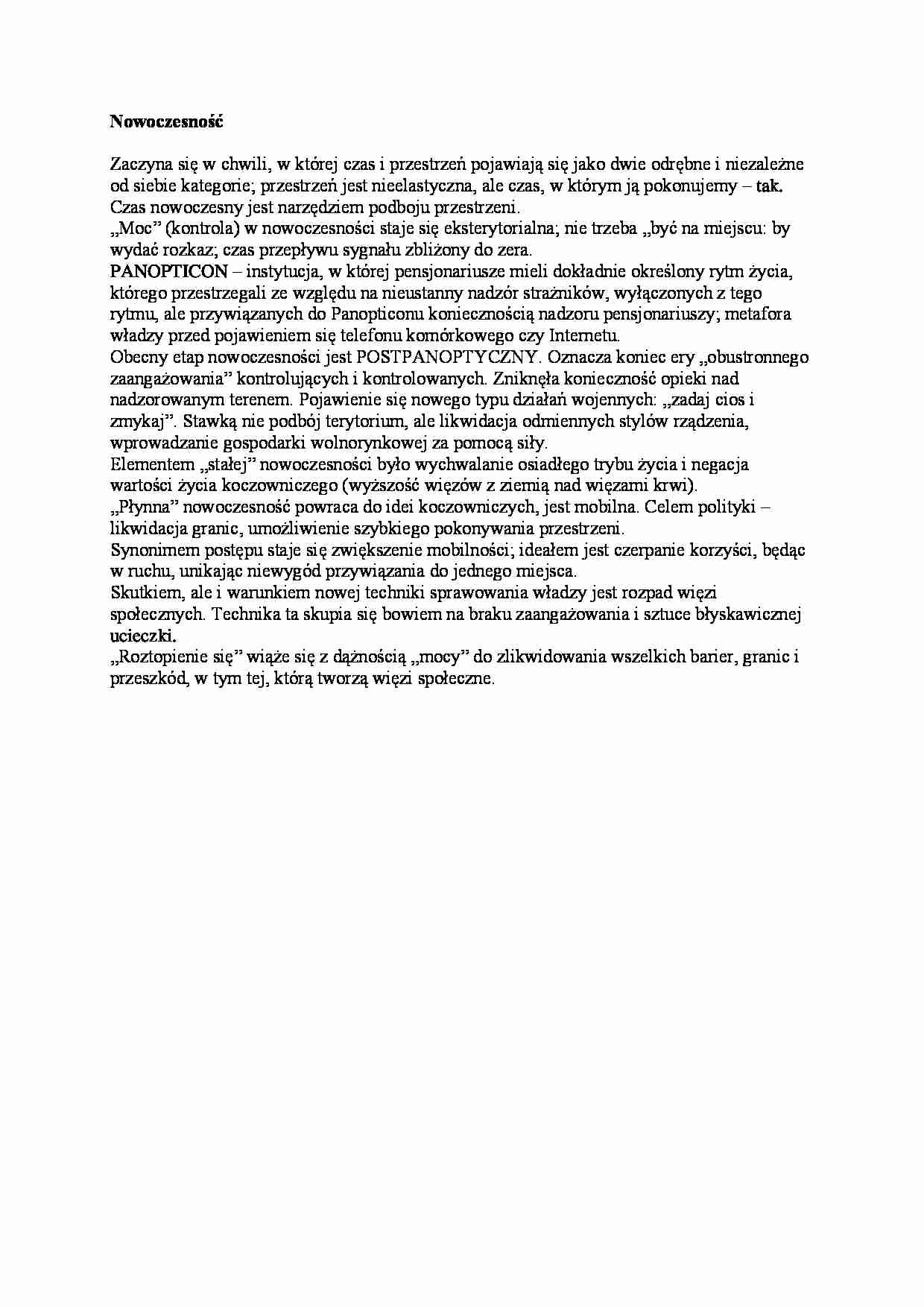 Nowoczesność - opis nowoczesności - strona 1