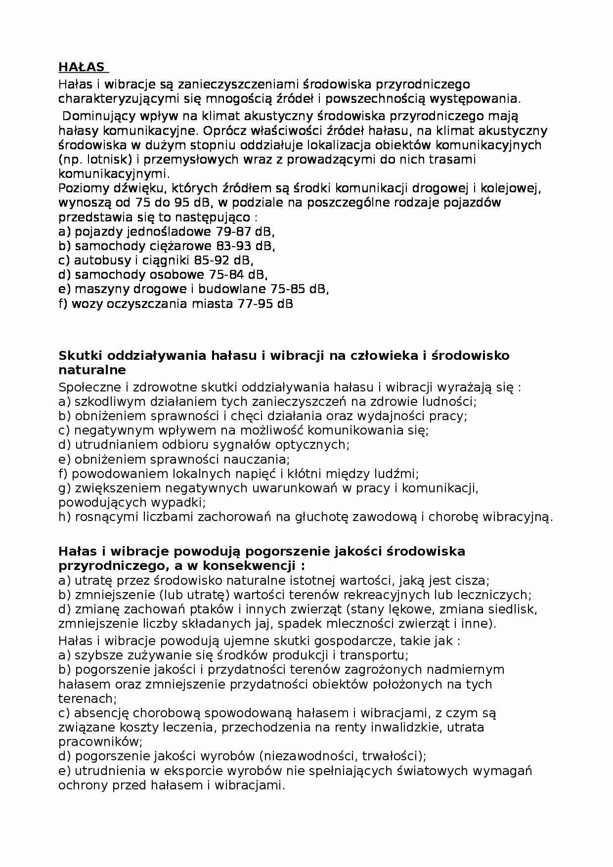 Hałas w transporcie drogowym - strona 1