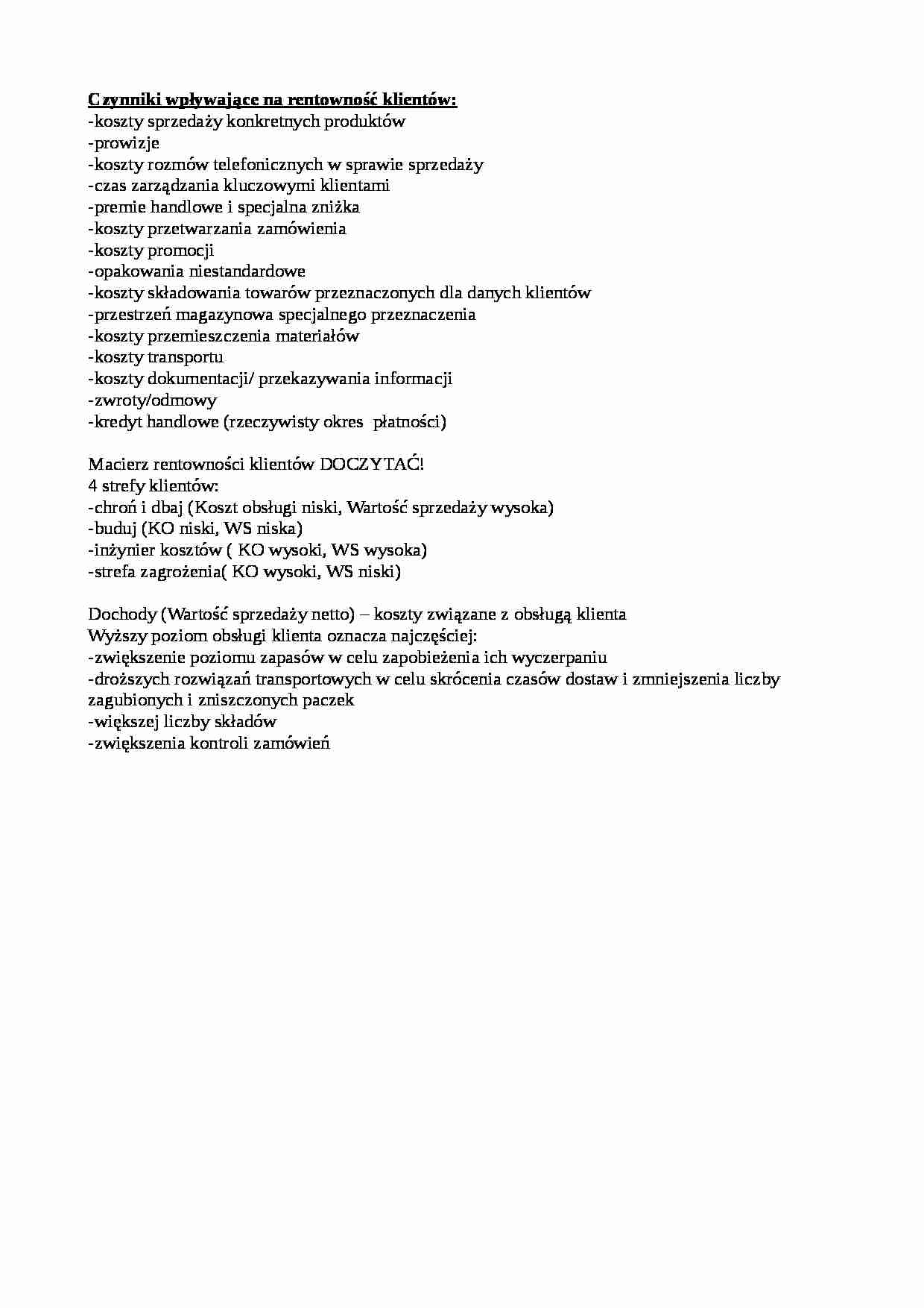 Rentowność - strona 1