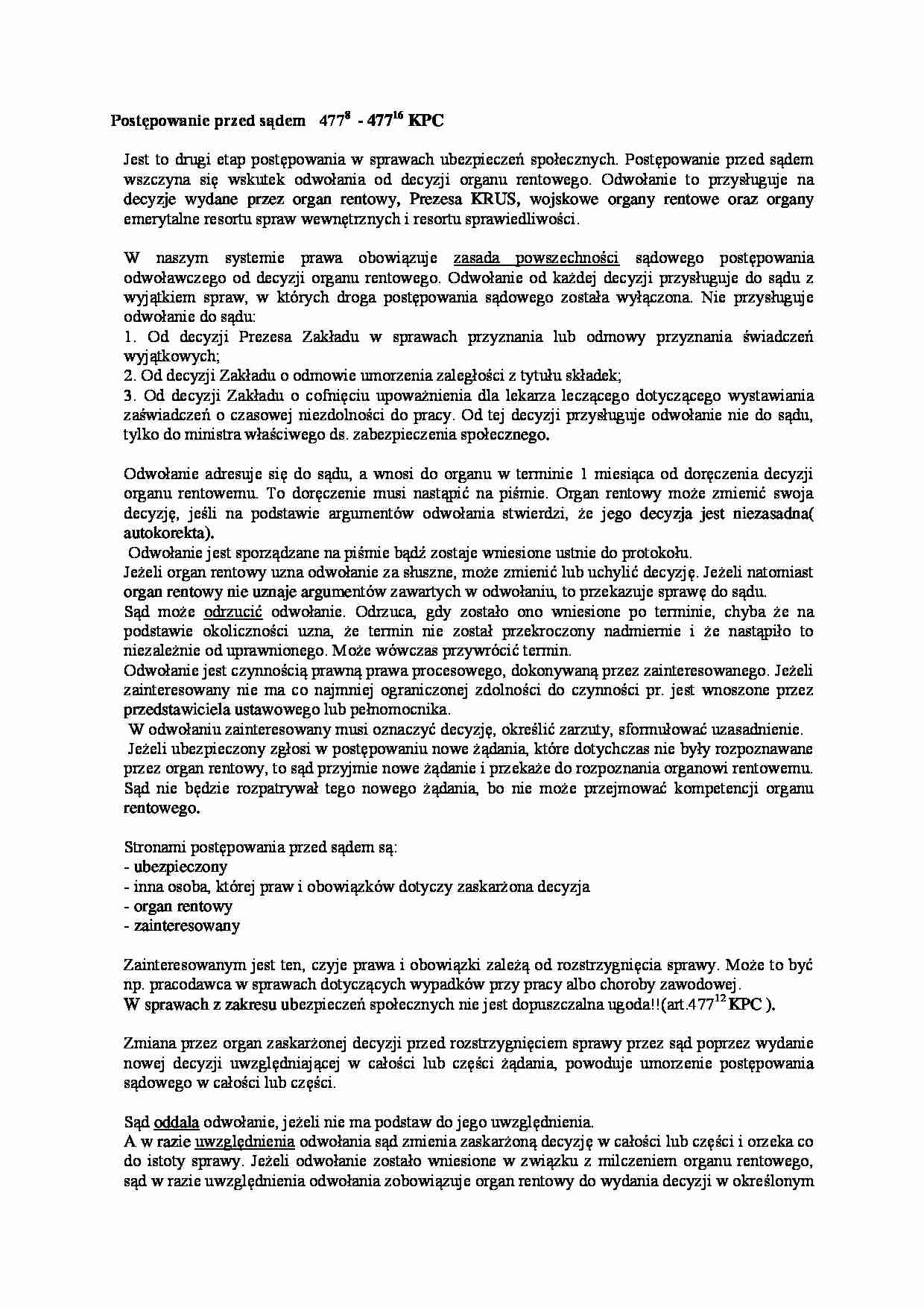 Postępowanie przed sądem - strona 1