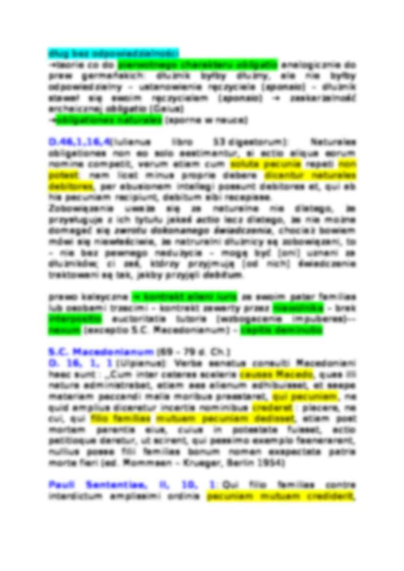 Ius quod ad obligationes I - łacina - strona 3