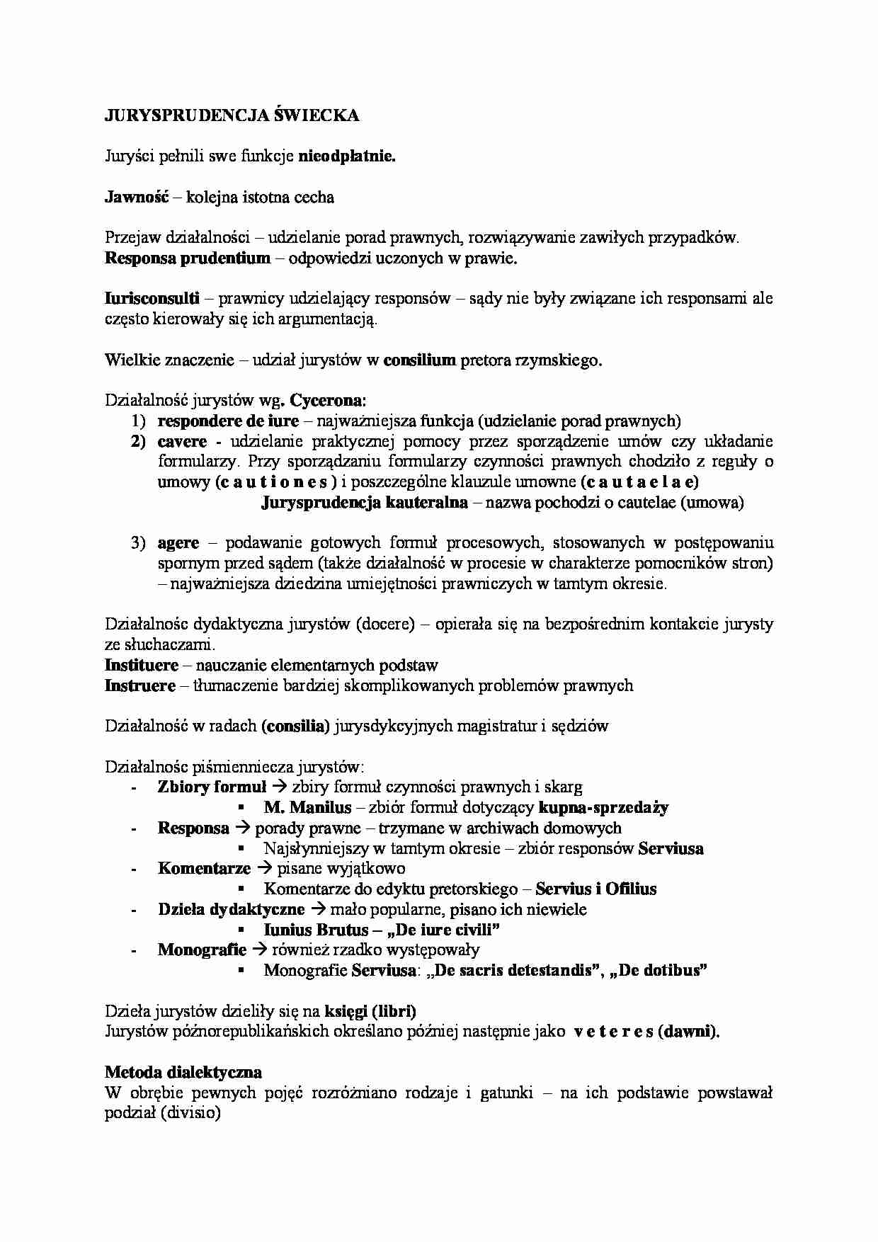 Jurysprudencja świecka - strona 1