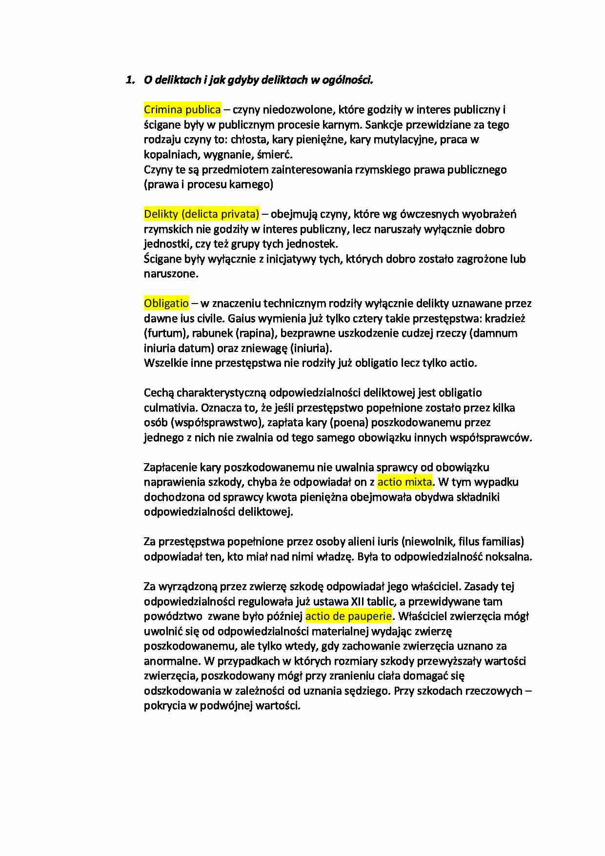 O deliktach i jak gdyby deliktach w ogólności. - strona 1