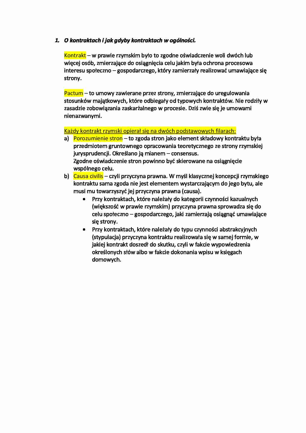 O kontraktach i jak gdyby kontraktach w ogólności. - strona 1